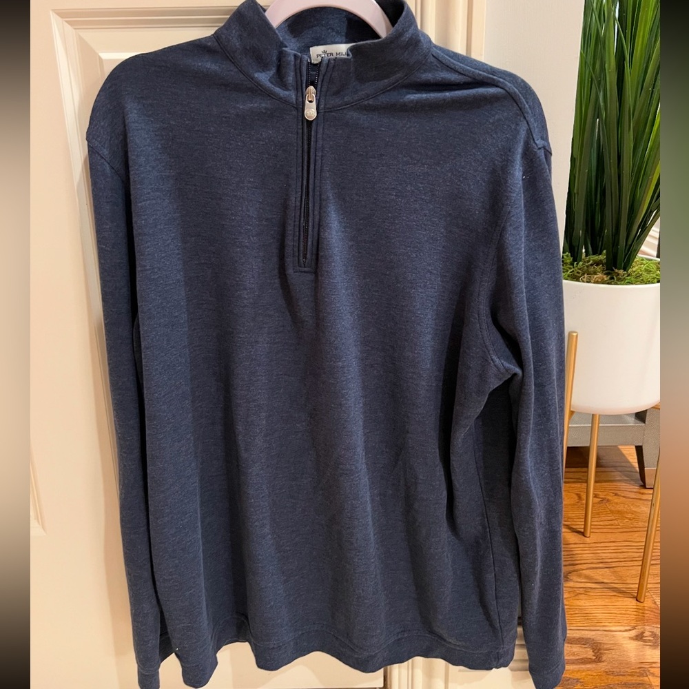 Peter Millar Men's Navy Quarter Zip
